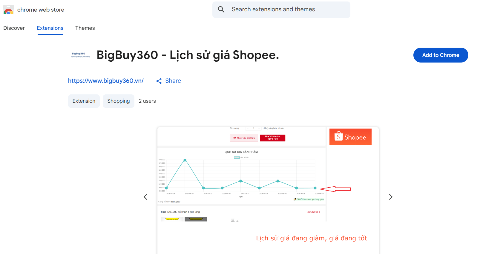 BigBuy360 - Lịch sử giá Shopee.